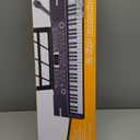 61 keys keyboard piano, Electronic Digital Piano with Built-In Speaker Microphone, Sheet Stand and Power Supply, Portable piano Keyboard Gift Teaching for Beginners (Black)