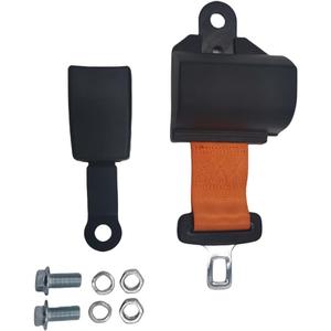 Universal Forklift Seat - Belts and for Golf Cart Tractor Mower Buggy Retractable Red 46inch New