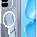 FNTCASE for Google Pixel 10-Pro-Fold Case: Magnetic Clear Military Grade Shockproof Anti Yellowing Slim Phone Cover, Protective Rugged Case for Pixel 10 Pro Fold, Clear
