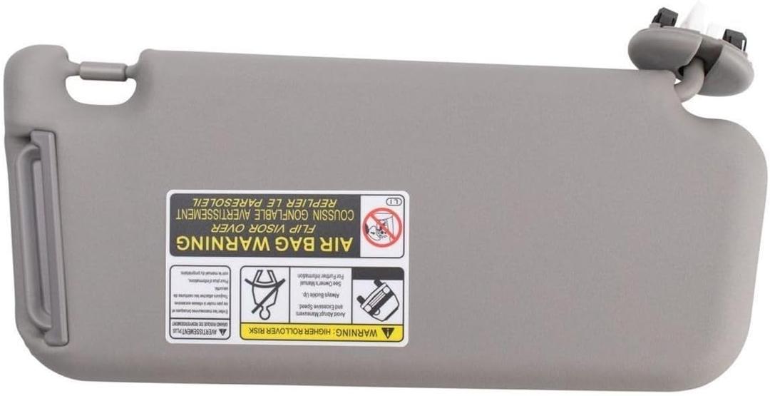 Left Sun Visor Gray for Toyota for RAV4 2010-2012 2 Pieces