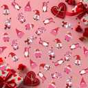 5 x 200PCS Valentines Gnomes Confetti for Tables - Valentines Day Table Decorations Mini Pink Gnomes Shaped Valentine Confetti for Valentine's Day