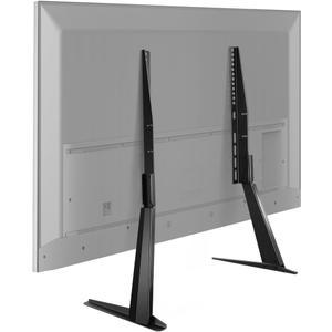 Black Universal TV Stand Tabletop for 27 to 65 inch LCD Flat Screen TV,Max VESA 800 x 400mm, Height Adjustable TV Base Holds up to 88lbs