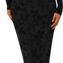 PRETTYGARDEN Womens Fashion Off Shoulder Floral Maxi Bodycon Dress Spring Long Sleeve Mesh Long Formal Wedding Guest Dresses
(Black, Medium)
