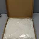 Wokceer 7.2FT Wedding Arch Backdrop Cover Spandex Fitted Ivory Arch Covers Round Top Chiara Arches Backdrop Cover for Birthday Party Ceremony Banquet Decoration