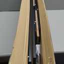 Furinno LUDER Book Shelf, 3-Tier Modern Bookshelf, Bookcase with 1 Door Storage Cabinet, 9.3 x 12 x 31.5, for Living Room, Bedroom, Home Office, Blackwood