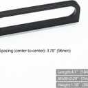 3.75" Cool Black Cabinet Pulls Handles Matte Black Cabinet Pulls Modern Drawers Pulls for Kitchen Hardware(4, 3.75" Hole Centers)