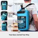 STOVER Waterproof Dry Bag- Roll-Top Backpack w/Phone Case- Kayaking, Hiking, Camping, Boating- Men/Women, 25L