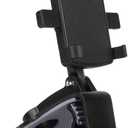 Bracket Dashboard Phone Holder Car Phone Mount Adjustable Spring Clip Fit for Multiple Use 360-Degree Rotating Phone Stand Fit for Safe Driving (Color : Black)