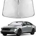 EcoNour Windshield Sunshade Compatible for Honda Accord 2023-2024 2025 2026, Sun Visor for Front Windshield & Window Sun Shade Cover, UV Heat Blocker & Protector, Car Accessories