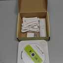 Bluetooth Portable Home CD Music Player with Remote Control, Timer, Built-in Speakers and LED Display - FM Radio Boombox (White)