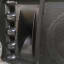Portable Cabinet PA Speaker System - 1600 Watt Outdoor Sound System Vehicle Stereo Speakers w/Dual 12" Woofers, 3.4" Piezo Tweeters, 5"x12" Super Horn Midrange, Crossover Network - PylePro PADH212