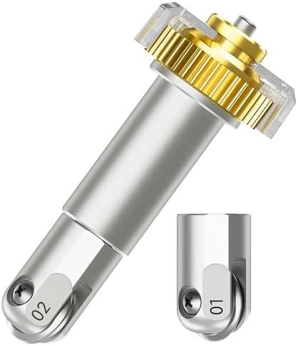 Scoring Wheel Combo Pack Tool, Scoring Wheel Compatible with Maker Machine, Single Scoring Wheel Tip+Double Scoring Wheel Tip and Drive Housing,for Making Cards,3D Home Decor Etc