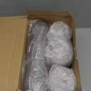 Gejoy 400 Pcs Aluminum Foil Baking Cups with Lids 5 oz Disposable Ramekins Mini Cake Pans Creme Brulee Cupcake Liners Muffin Tins Flan Mold Dessert Container for Wedding (Light Color,Classic)