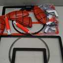 Sosation 2 Pcs Mini Basketball Hoop with 4 Basketball, Sticky Hook, Pump, Indoor No Drilling Basket Ball Hoop Decompress Game for Kid Adult Gift