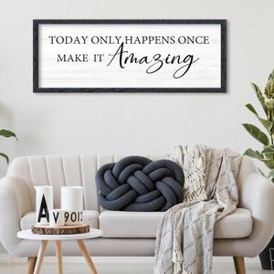 AuraPeak Inspirational Quotes Office Wall Decor, Black, 40"×15"