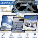 RV Skylight Outer Dome,18"x 26" OD Universal Skylight Fits All Standard 14" x 22" Skylight Openings, RV Shower Skylight for Camper Trailer Fifth Wheel Motorhome Truck (Smoke)