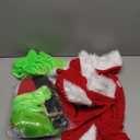 Green Costumes Kids 5Pcs Costume Long Sleeve Hooded Top and Pants Sets Green Monster Christmas Outfits (S/4-5Y)