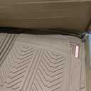 Motor Trend FlexTough Performance All Weather Rubber Car Floor Mats - 3 Piece Floor Mats Automotive Liners for Cars Truck SUV, Heavy-Duty Waterproof (Beige)