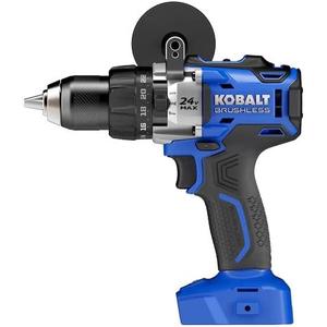 Kobalt 1/2-in 24-Volt Max-Volt Lithium Ion (Li-ion) Variable Speed Brushless Cordless Hammer Drill Bare Tool Only (Tool Only, Model #kdd524b-03)