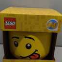 Room Copenhagen, Lego Storage Heads Stackable Storage Container - Buildable Organizational Bins for Kids Toys and Accessories - 6.30 x 6.30 x 7.28in - Small, Silly, Holds 250 Bricks