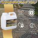 Rock Glue for Landscaping, 32 Fl Oz Mulch Glue, Strong Pea Gravel Binder for Pebble, Pine Straw for Outdoor, Long-Lasting Gravel Glue Lockdown Decorative for Patios, Gardens, Walkways, and Paths