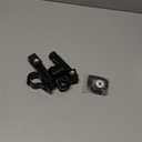 M8 Motorcycle Foot Rests Fit 1.22-1.29in Motorbike Brackets Foldable Foot Pegs Front Footpeg Rear Footpeg Anti-Skid Rearsets Folded Footrest 90 Degree Fixed Folding Passenger Pedal Supports(Black)