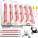 ADE3SRGS175TW01 ADE3SRGS173TW01 ADE4BRGS175TW01 ADE3LRGS171TW01 ADE3SRGS177TW01 ADE4BRGS171TW01 ADE6HRYS177TW01 ADEE9RGS175TW01 Dryer Heating Element Kit Fit for Speed-queen/Al-liance Dryers