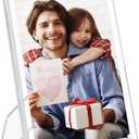 Egofine 5x7 Acrylic Frame 1 Pack, Clear Picture Frames with Stand, Magnetic Acrylic Photo Frames for Tabletop Display Horizontally or Vertically