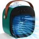 Portable Air Conditioners Rechargeable, 5200mAh Mini Air Conditioner, Personal Air Cooler with 3 Speeds, Small Desk Air Cooling Fan for Bedroom, Office, Home, Outdoor