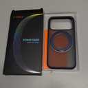 TORRAS Q3 Silicone 360 Spin for iPhone 17 Pro Case with Stand, Fit for MagSafe, Magnetic Ring Kickstand with Camera Control, Liquid Silicone Rubber Soft Phone Case for iPhone 17 Pro 6.3'', Deep Blue