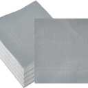 Ottin 50-pack Silver Paper Dinner Napkins,3-Ply 6.5 x 6.5 Inch Disposable Luncheon Party Napkins for Birthday, Wedding, Party, Engagement, Anniversary, Graduation, Easter, Valentine's Day
