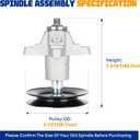 Aeagle 918-04608A RZT-54 Spindle Assembly 618-04608A for MTD Cub Cadet RTZ54 ZT54 GT1554 GT1054 GT2550 LGT1054 Troy Bilt Big Red GT54 Replace 618-0671 918-0671 918-0671B