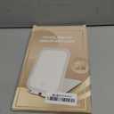 Travel Makeup Mirror, Portable Mirror with 3 Adjustable Light Settings, USB-Rechargeable Vanity Mirror with LightsGift for Women and Girls (White)