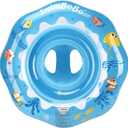 Baby Swim Ring Underarm Swim Seat Float Trainer with Backest for Toddler 6 Months to 3 Years (Deep Blue)