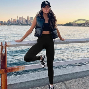 Black Leggings,  Leggings for Women - Black Tummy Control High Waisted Soft Yoga Pants for Workout Gym, L-XL