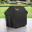 Kingkong Gas Grill Cover | Fits Weber Genesis E & S Series, Char-Broil 4 Burner | Includes Grill Brush, Tongs & Thermometer