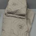 Cmfshape Floral Embroidery Quilt Set,3 Pieces King Quilt Bedding Set,Classic Diamond Pattern Quilts,Ultra Soft Lightweight Reversible Bedspread Coverlets for All Season(Taupe,102"x90")