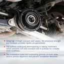 Front and Rear Driveshaft Center Support Bearing Replacement for Edge 2007-2014 Replacement for CX9 2007-2014