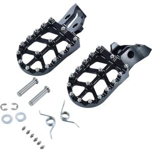 Surron Ultra Bee Foot Pegs,CNC 7075 Aluminum Wide Anti-Slip Off Road Pedals Upgrade for Ultrabee Dirt Bike Black