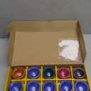 Set of 30 Colourful Handmade Diyas for Home Hand Painted Decorative Clay Mitti Diya Deepak Lanterns, Diwali Decor, Diwali Diyas Diwali Decoration for Home with Cotton Wicks