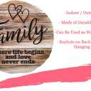 Spoontiques - Garden Dcor - Family Stepping Stone - Decorative Stone for Garden (Family Never Ends)