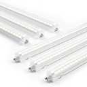 Ensenior 4FT LED Shop Lights - 5000LM 6000K Ultra Bright Daylight, T8 Commercial Bay Lighting, LED Lights for Garage/Shop/Basement, 36W (139 LM/W), Linkable, Plug & Play, ETL & FCC Certified, 6 Pack