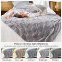 Cozy Bliss Checkered Faux Rabbit Fur Twin Blanket for Bed, Soft Fuzzy Blankets for Women Men, Furry Fleece Throw for Sofa Bedroom Living Room (60 * 80 Inches Light Grey)