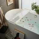 Bathtub Caddy Tray for Luxury Bathroom Bath tub Table Caddy Tray Shelf for Shower with Gold Handles fits All bathtubs