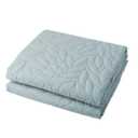 Reversible Bed Quilt Bedspread, Pillow cases and Coverlet Microfiber Thin Comforter -  110x120 In