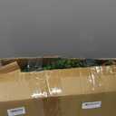 Pre-Lit Pathway Christmas Tree(2 Pack), Artificial Christmas Urn Filler with LED Lights, Golden & Red Berries, Pine Cones, Outdoor Light Up Planter Filler Holiday Home Decor