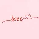 Valentines Day Shirt for Women Valentines Love Heart T-Shirts Romantic Love Tee Tops (Pink, L)