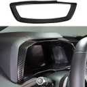 Carbon Fiber Style Interior Center Console Dashboard Instrument Frame Cover Trims for Chevrolet Corvette C8 2020-2025 Decoration Accessories