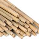 Plant Stakes Natural Garden Bamboo Sticks for Indoor and Outdoor, 20pcs for Tomatoes, Beans, Potted Plants - 18 inches
