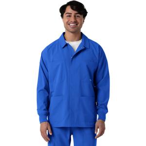 WINK Nurtur Men’s Scrub Shirt Jacket, Royal, 5XL